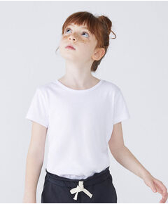 imagem de Blusa Branca Bsica Infantil Menina Manga Curta